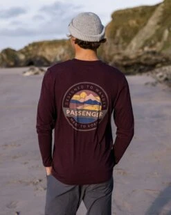 Odyssey Recycled Cotton LS T-Shirt - Wine Marl