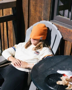 Moss Double Layer Recycled Waffle Beanie - Mandarin -Passenger Clothing Store EYEiEWbyeLgjvvaR40r0SDfpGEey5Wjr0gjszi5i5MQ