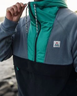 Woodland Hooded 1/2 Zip Polar Fleece - Storm Grey/ Black -Passenger Clothing Store FARfePwGTtpDPn51OFT1eJJd13hWa2xsqHWn04O0Y4Y