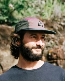 Fixie Recycled 5 Panel Cap - Grape Multi -Passenger Clothing Store FixieRecycledCotton5PanelCap GrapeMulti 4 5Ratio