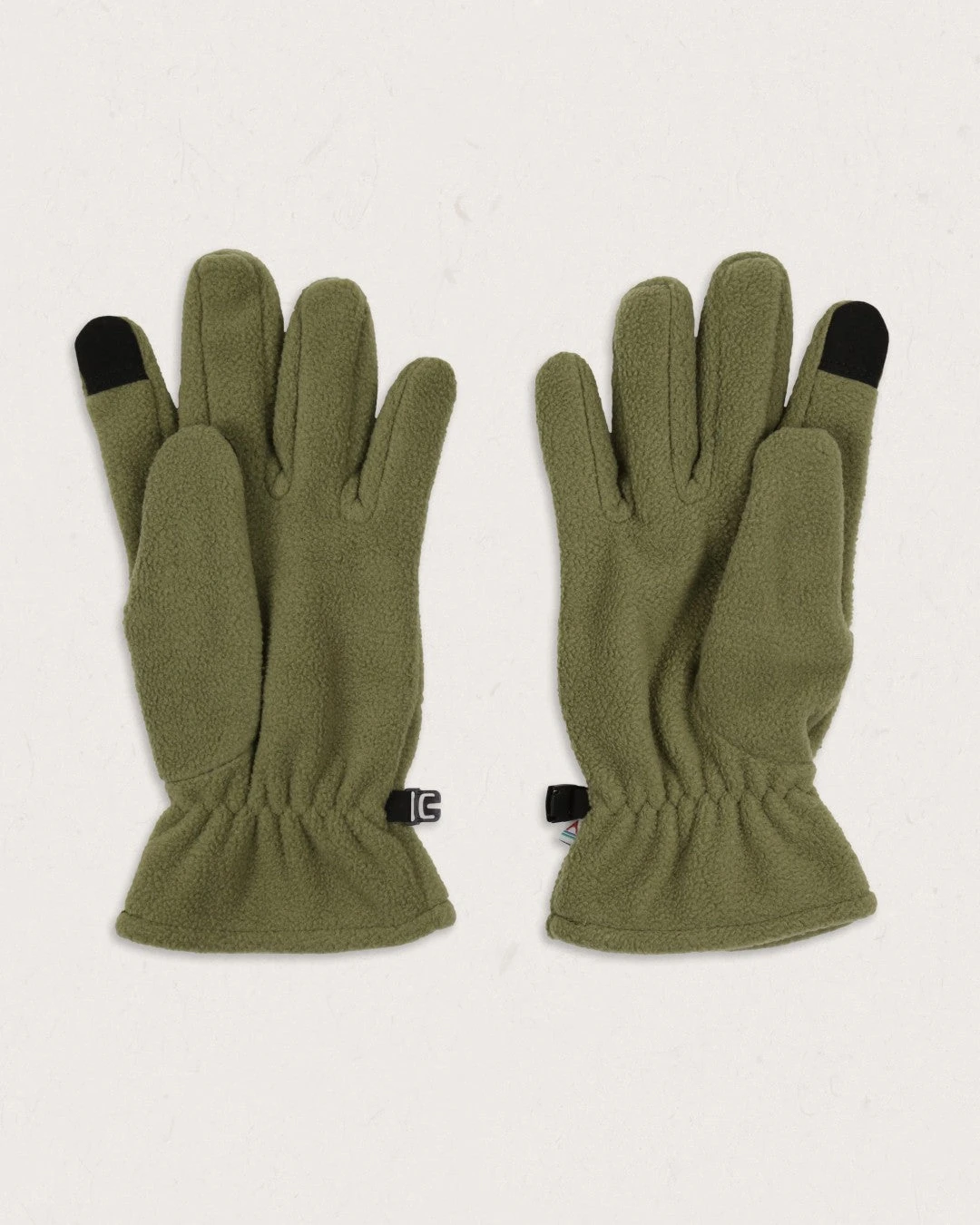 Daytrip Recycled Polar Fleece Touch Screen Gloves - Khaki 4 Daytrip Recycled Polar Fleece Touch Screen Gloves - Khaki - Image 2