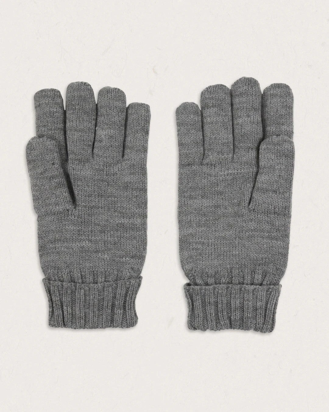 Gale Recycled Acrylic Knitted Gloves - Flecked Grey Marl 5 Gale Recycled Acrylic Knitted Gloves - Flecked Grey Marl - Image 3