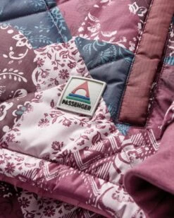 Ocean Recycled Insulated 1/2 Zip Jacket - Boho Broken Patchwork Wine -Passenger Clothing Store FyxVShBsBVrtZD1w y2CeE TjHKwyoDMnWxbcbxNTSM