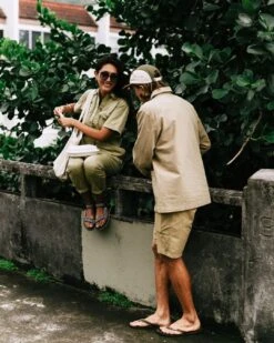 Balsa Organic Cotton Overshirt - Biscuit -Passenger Clothing Store GroupShot 4 5Ratio 15