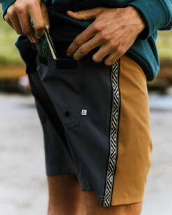 Hollow Recycled Boardshort - Coconut -Passenger Clothing Store HollowRecycledBoardshort Coconut 4 5Ratio