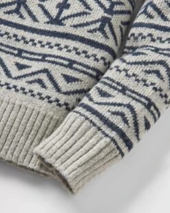 Cutback Fairisle Knitted Jumper - Grey Marl -Passenger Clothing Store Hs2pgEIhdBtZxg7f2e 09N3EF9f78tqirQVmELd5jjQ