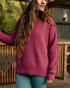 Cove Recycled Knitted Jumper - Rhubarb -Passenger Clothing Store IYkLfAprxOfW0042or DlRfzlomXa7MPkKrSJF ztaY