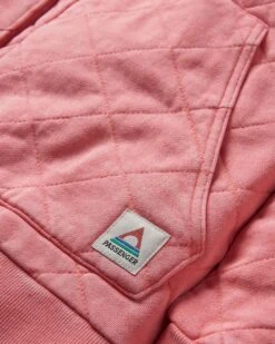 Clementine Recycled Quilted Popper Up Hoodie - Shell Pink -Passenger Clothing Store Iz42FuSmbVCQv043xryPa5mBKqpMZqNHINrg2DliHNs