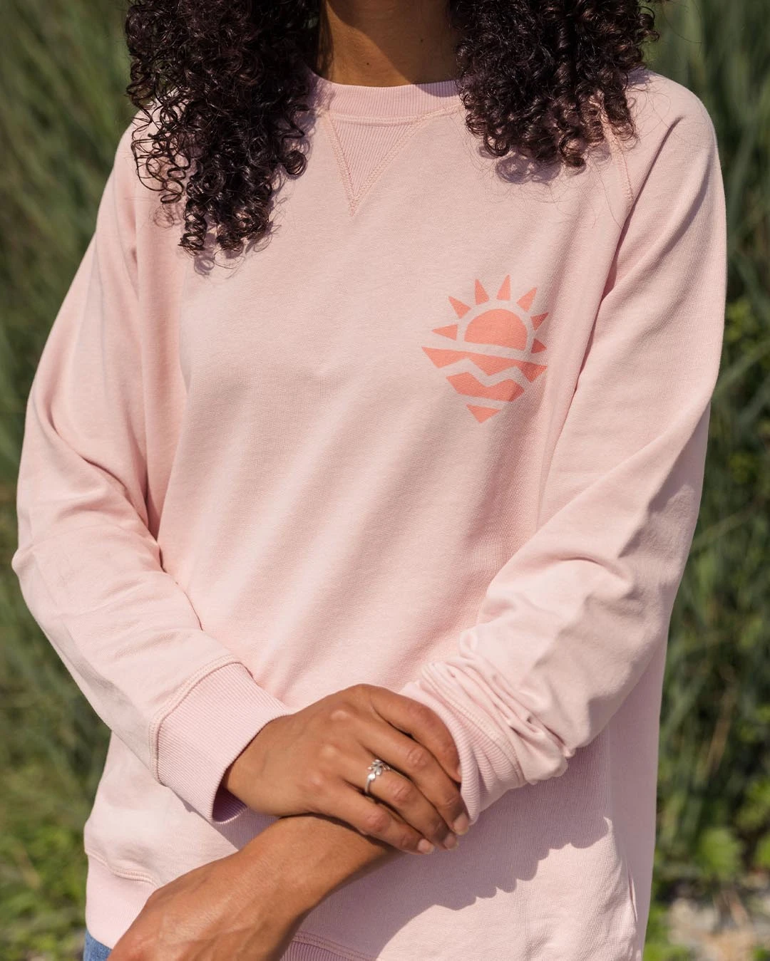 Mystic Recycled Cotton Sweatshirt - Peach Whip 5 Mystic Recycled Cotton Sweatshirt - Peach Whip - Image 3