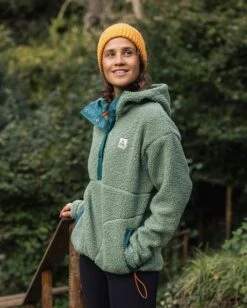 Calla Hooded Recycled Polar-Lined Fleece - Pistachio -Passenger Clothing Store KFmOicf6cN2uO8QSQipzh0sPCG6gQHavyS8i7un2GSk