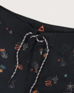 Breaks Recycled Boardshort - Taco Time Black 18 Breaks Recycled Boardshort - Taco Time Black -Passenger Clothing Store M BS HMPH0 4978 3