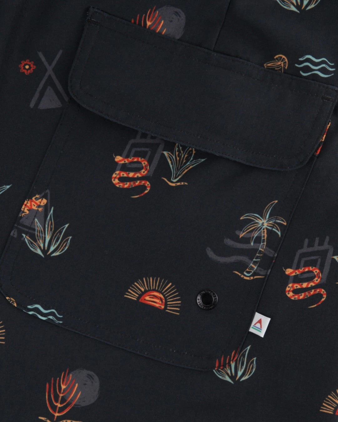 Breaks Recycled Boardshort - Taco Time Black 11 Breaks Recycled Boardshort - Taco Time Black - Image 9