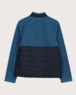 Born Explorer Recycled Polar-Lined Sherpa Fleece - Blue Steel -Passenger Clothing Store M FL JMGNJ 5154 2