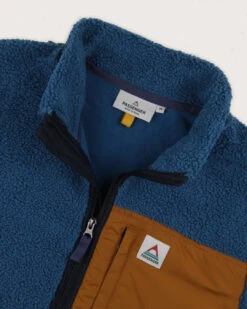 Born Explorer Recycled Polar-Lined Sherpa Fleece - Blue Steel -Passenger Clothing Store M FL JMGNJ 5154 4