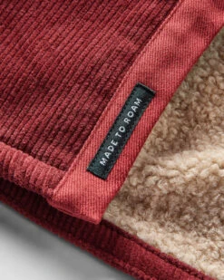 Kodiak Sherpa Lined Cord Overshirt - Russet Brown -Passenger Clothing Store M SH I1WRQ 2693 C