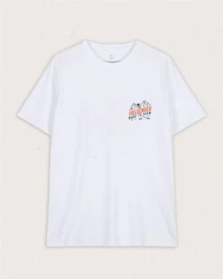 Fjord Recycled Cotton T-Shirt - White -Passenger Clothing Store M TE DZCUK 4624 1