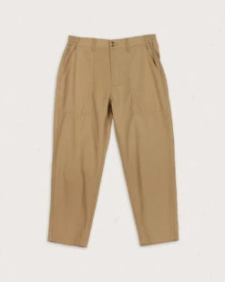 Timeless Organic Cotton Crop Trouser - Biscuit -Passenger Clothing Store M TR SLE8Y 4839 1