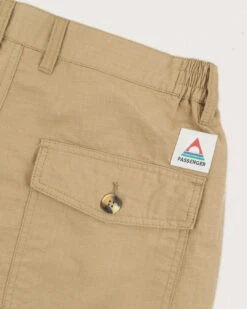 Timeless Organic Cotton Crop Trouser - Biscuit -Passenger Clothing Store M TR SLE8Y 4839 1 2