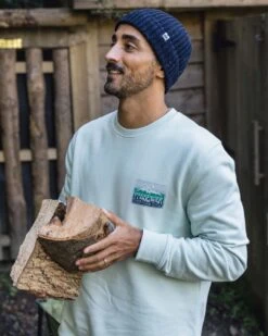 Grounded Organic Cotton Sweatshirt - Surf Spray -Passenger Clothing Store Md4zlJr5Kq6addCOS9IbyStdYuCUL7BAHda7I7pHxzA