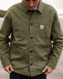 Balsa Canvas Overshirt - Khaki -Passenger Clothing Store MvHp7KtKbbv3ZLsxoz53HU9YB5ODxskc9MFrbu5Kj0E