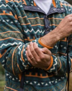 Adrift Recycled Polar Fleece - Retro Geo Mediterranean -Passenger Clothing Store O WC6uhZYs64Zqj2u8QSMDlYSy8UktXh1IROJENnQ7s