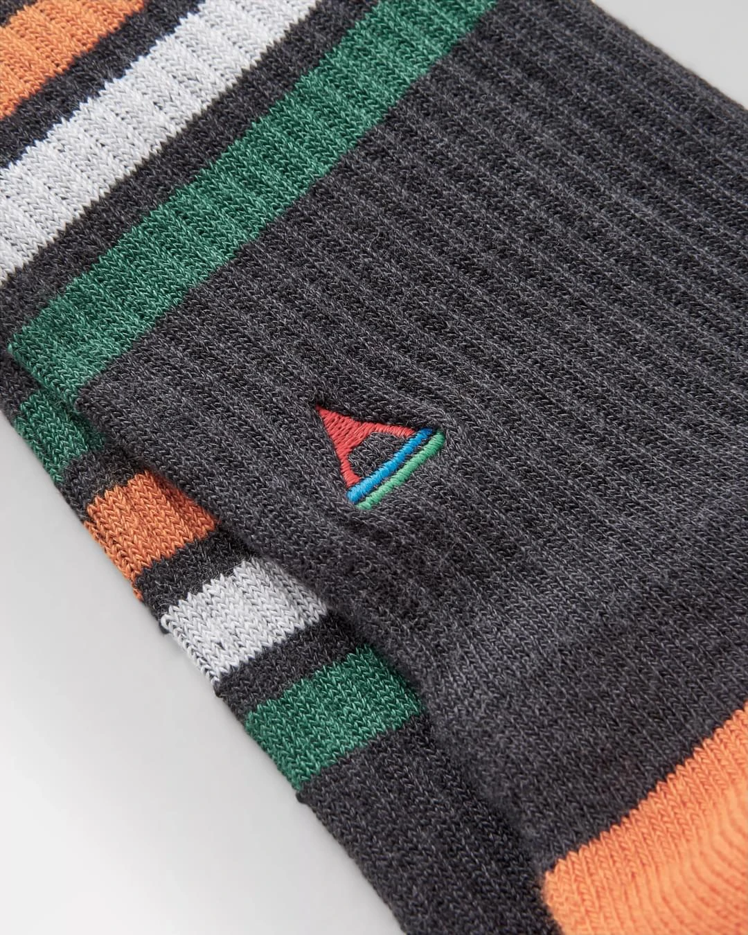 Organic Midweight Crew Socks - Charcoal 6 Organic Midweight Crew Socks - Charcoal - Image 4