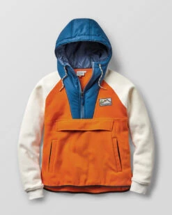 Alexander Recycled Polar Hooded Fleece - Sunrise Orange -Passenger Clothing Store PASSENGER FLEECE A GRAD V2 4 5Ratio