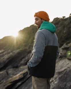 Woodland Hooded 1/2 Zip Polar Fleece - Storm Grey/ Black -Passenger Clothing Store PaekbriHbSgoNBLBP1J2PGCRFSauizj0 4Tt74fyE 4