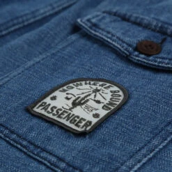 Pine Recycled Cotton Cord Shorts - Washed Denim -Passenger Clothing Store PineRecycledCottonShortsWashedDenim 1