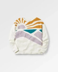 Sunsets Organic Cotton Sweatshirt - Marshmallow