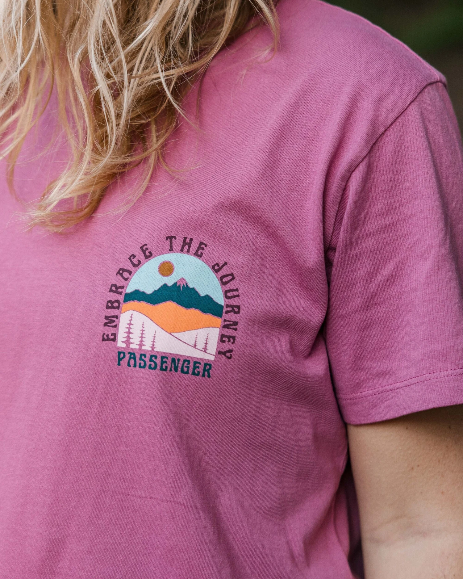 Outlook Recycled Cotton Oversized T-Shirt - Mauve Haze 6 Outlook Recycled Cotton Oversized T-Shirt - Mauve Haze - Image 4