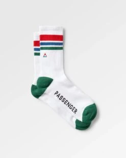 Classic Organic Midweight Crew Socks - White