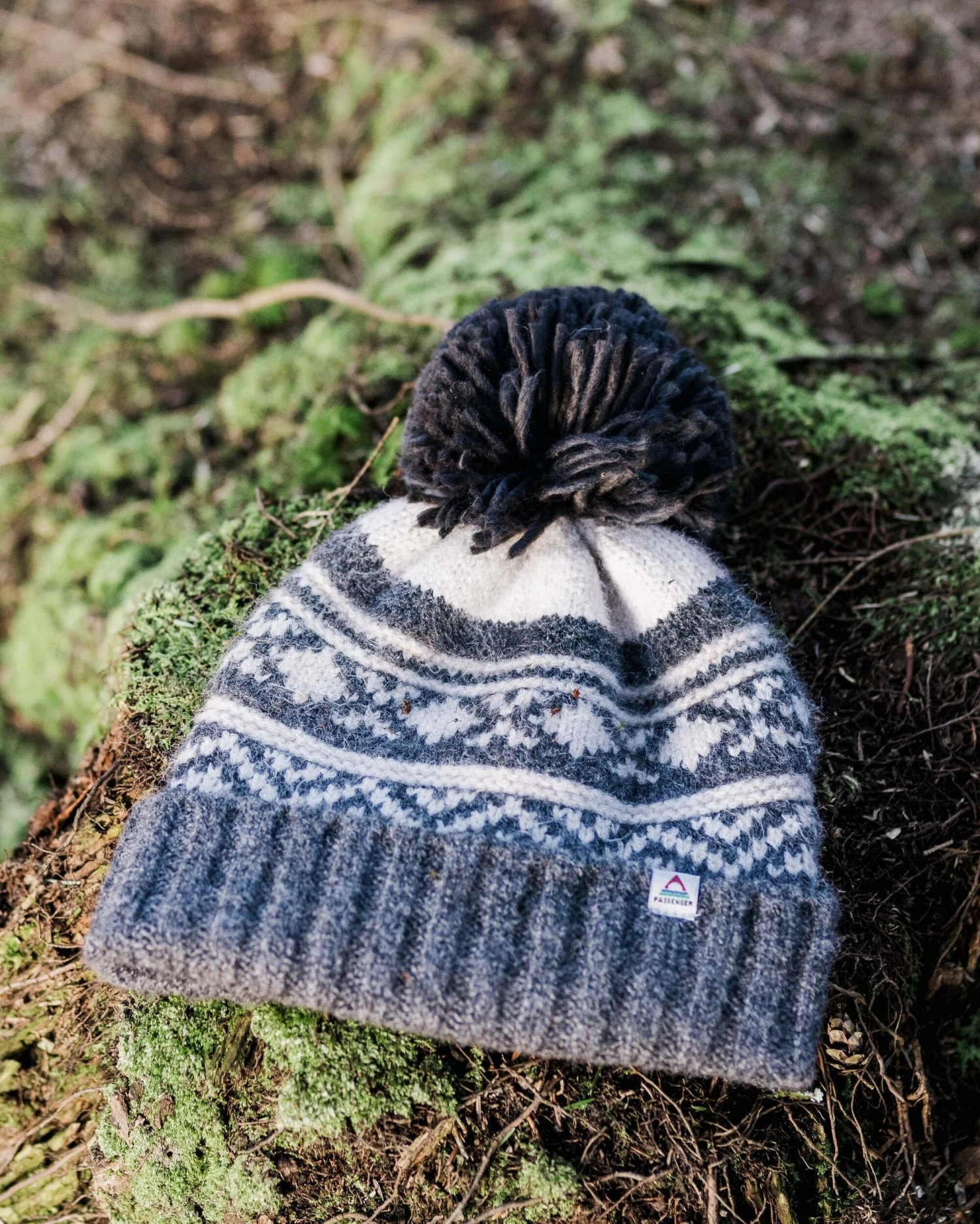 Lodge Recycled Bobble Hat - Black 3 Lodge Recycled Bobble Hat - Black