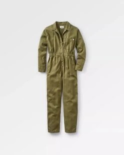 Resonate Organic Cotton Boiler Suit - Khaki