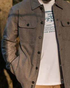 Freestyle Sherpa-Lined Overshirt - Grey Marl -Passenger Clothing Store RG BY1SNU7P9AF90DXtB8BOpoYZFybIeMH3SWDZt6Q0