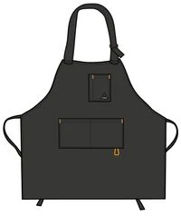 Yard Organic Cotton Denim Apron - Black 10 Yard Organic Cotton Denim Apron - Black - Image 8