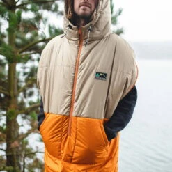 Good Times Recycled Sleep Sack - Chinchilla Brown/ Sunrise Orange 21 Good Times Recycled Sleep Sack - Chinchilla Brown/ Sunrise Orange -Passenger Clothing Store SunriseOrange 2