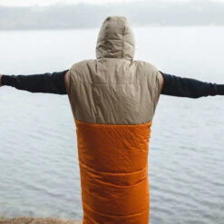 Good Times Recycled Sleep Sack - Chinchilla Brown/ Sunrise Orange 22 Good Times Recycled Sleep Sack - Chinchilla Brown/ Sunrise Orange -Passenger Clothing Store SunriseOrange 3