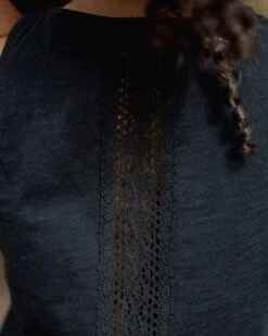 Rivergate Recycled Cotton Top - Black -Passenger Clothing Store TY102 231 4 5Ratio