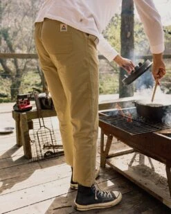 Compass Elasticated Waist Trouser - Biscuit -Passenger Clothing Store TY102 259 4 5Ratio