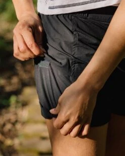 Laura Fixed Waist Short - True Black -Passenger Clothing Store TY102 75 4 5Ratio