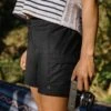 Laura Fixed Waist Short - True Black -Passenger Clothing Store TY102 83 4 5Ratio