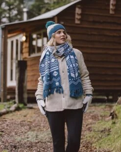 West Coast Recycled Acrylic Scarf - Blue Steel -Passenger Clothing Store TY91 279 4 5Ratio 2 0004 TY97 279