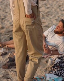 Faye Organic Cotton Dungarees - Biscuit -Passenger Clothing Store TY91 279 4 5Ratio 2 0016 TY104 417