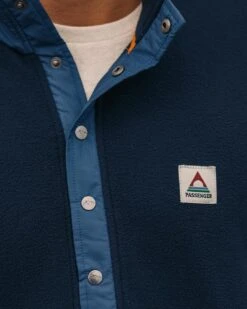 Adrift Recycled Polar Fleece - Deep Navy -Passenger Clothing Store TY91 279 4 5Ratio 2 0035 TY112 189