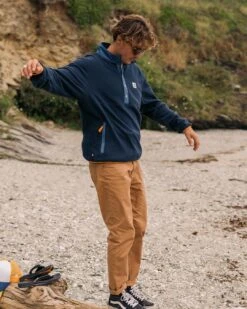 Adrift Recycled Polar Fleece - Deep Navy -Passenger Clothing Store TY91 279 4 5Ratio 2 0037 TY112 183