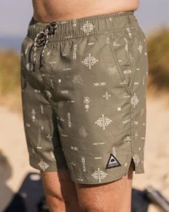 Cali Recycled Swim Short - Olive Made To Roam