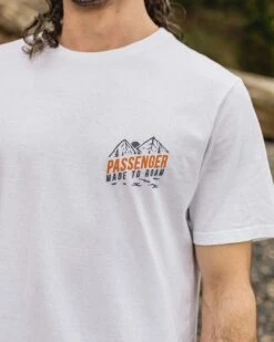 Fjord Recycled Cotton T-Shirt - White -Passenger Clothing Store TY91 279 4 5Ratio 2 0042 TY101 349