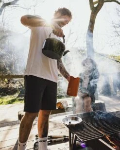 365 Organic Cotton Shorts - Charcoal -Passenger Clothing Store TY91 279 4 5Ratio 2 0060 TY102 91