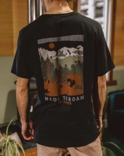 Open Road Recycled Cotton T-Shirt - Black -Passenger Clothing Store TY91 279 4 5Ratio 2 0069 TY97 124